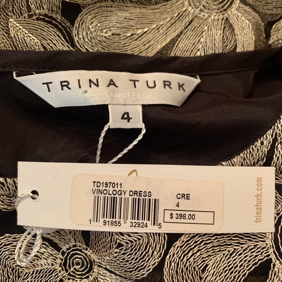 Trina Turk Wine Country Vinology Embroidery Sheath Dress Size 4 NWT - Picture 5 of 7